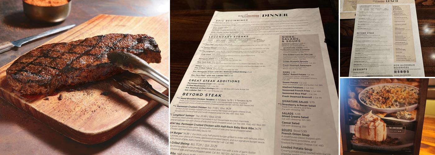 LongHorn Steakhouse Menu