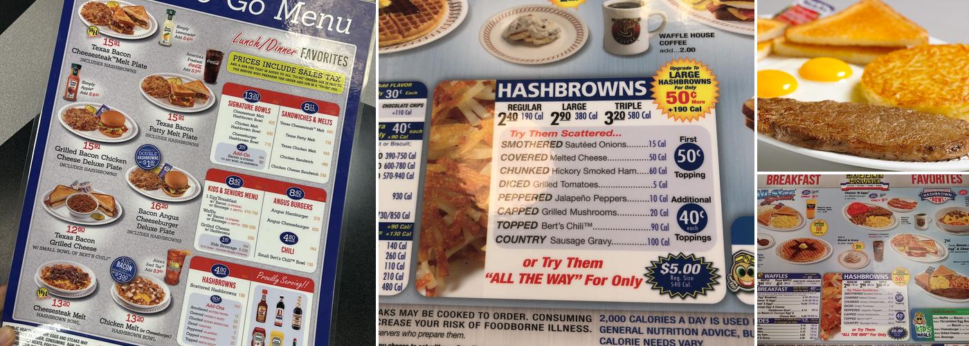 Waffle House Menu