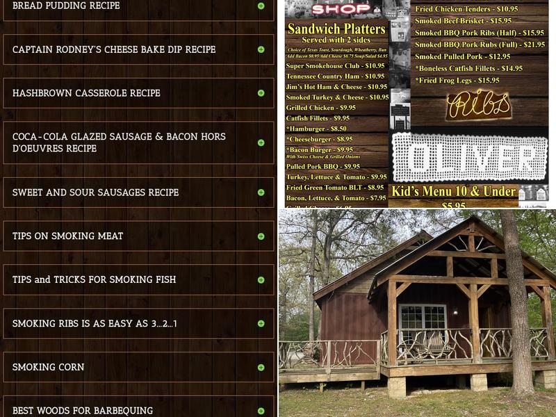The Smokehouse Lodge & Cabins Menu