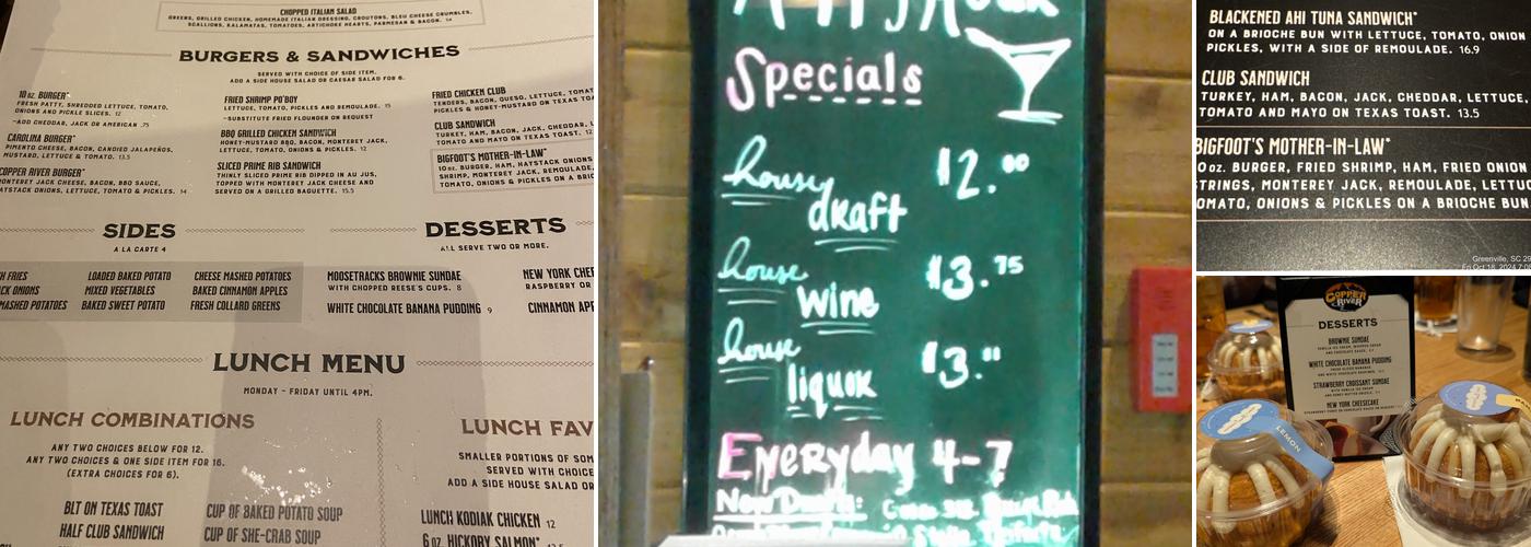 Copper River Grill Menu