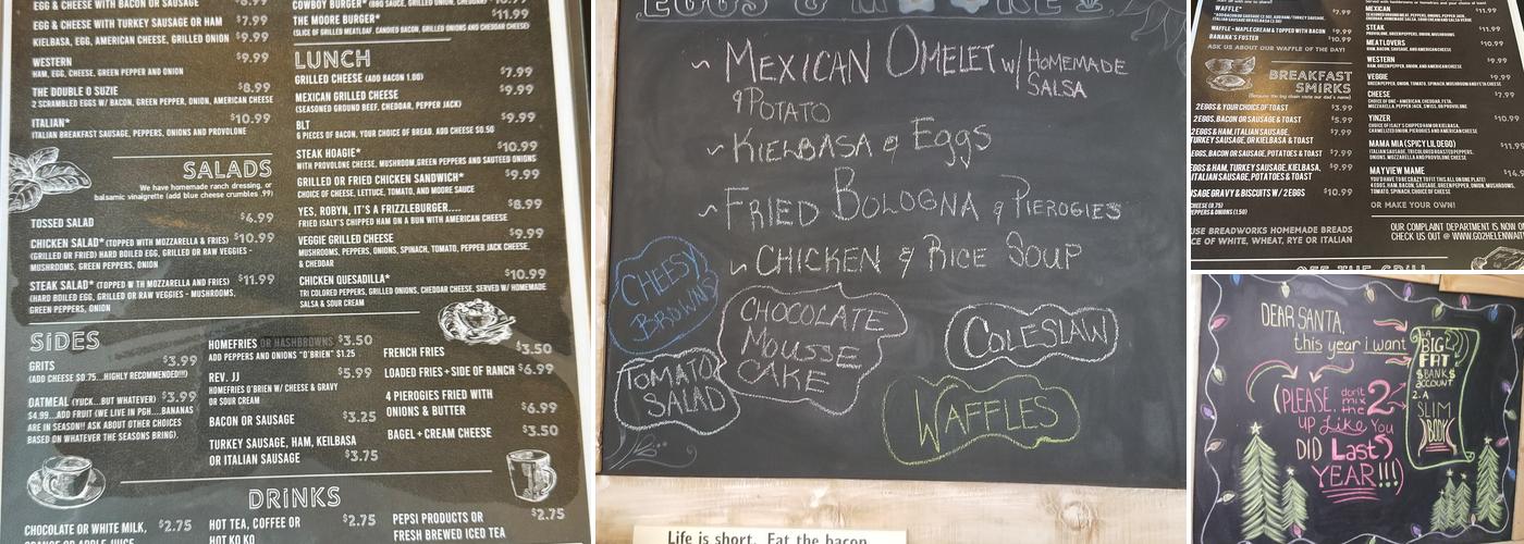 Eggs & Moore Menu