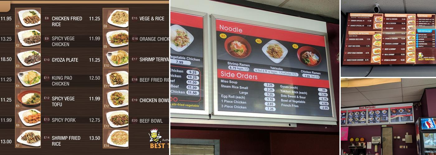 Best Teriyaki Menu