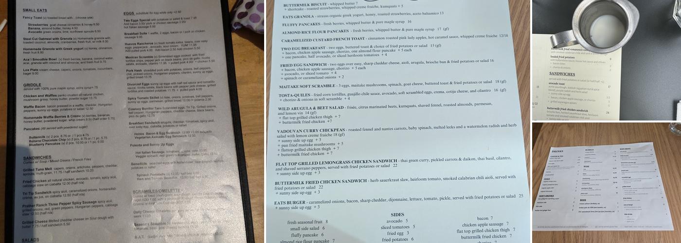 Eats Menu