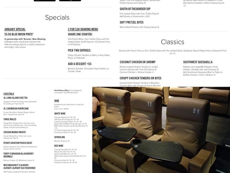 Studio Movie Grill Menu