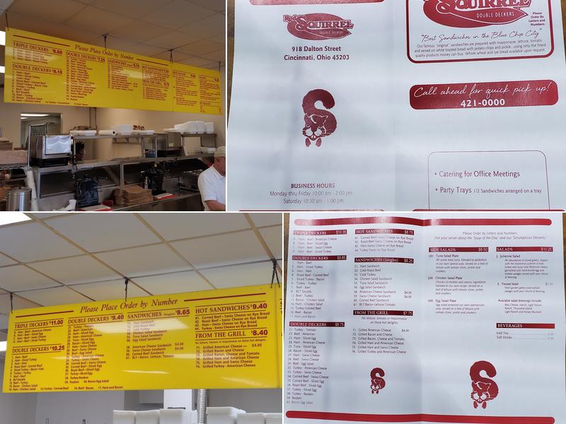 Red Squirrel Menu