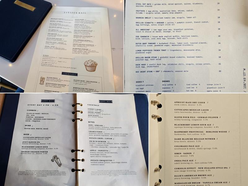 Ajax Downtown Menu