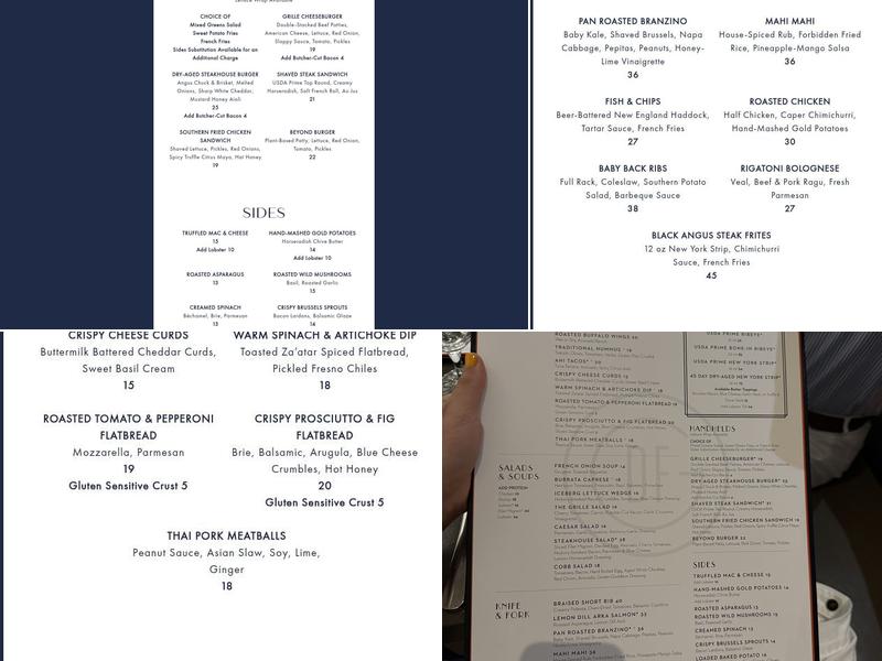 Del Frisco's Grille Menu