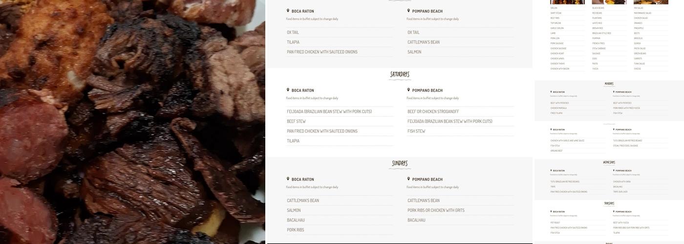 Restaurante Brasil Menu