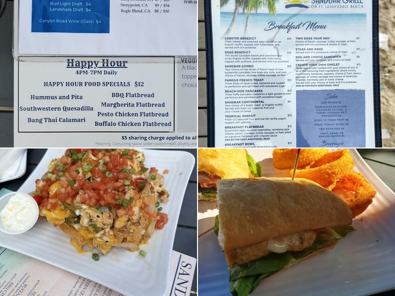 Sandbar Grill Menu