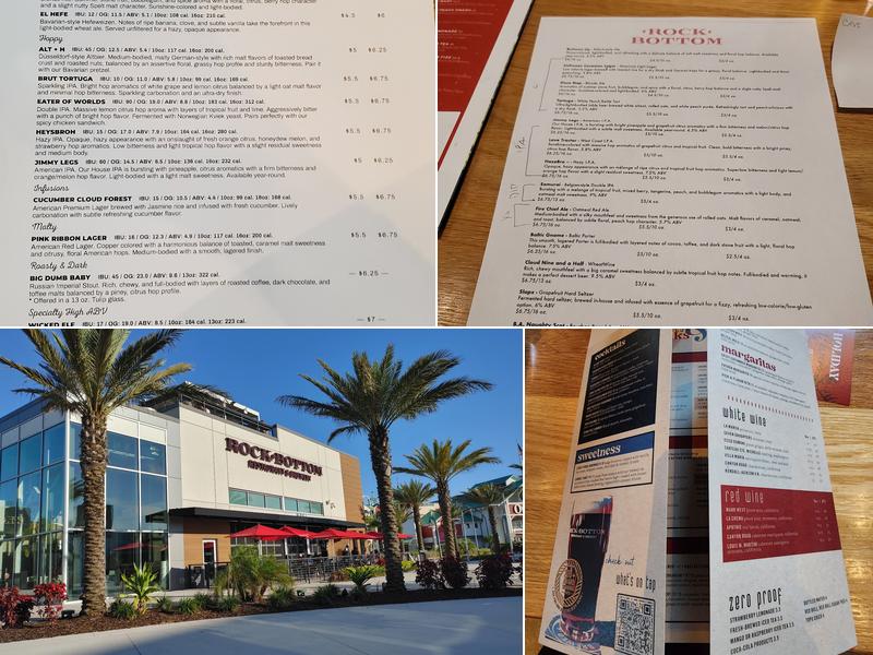 Rock Bottom Restaurant & Brewery Menu