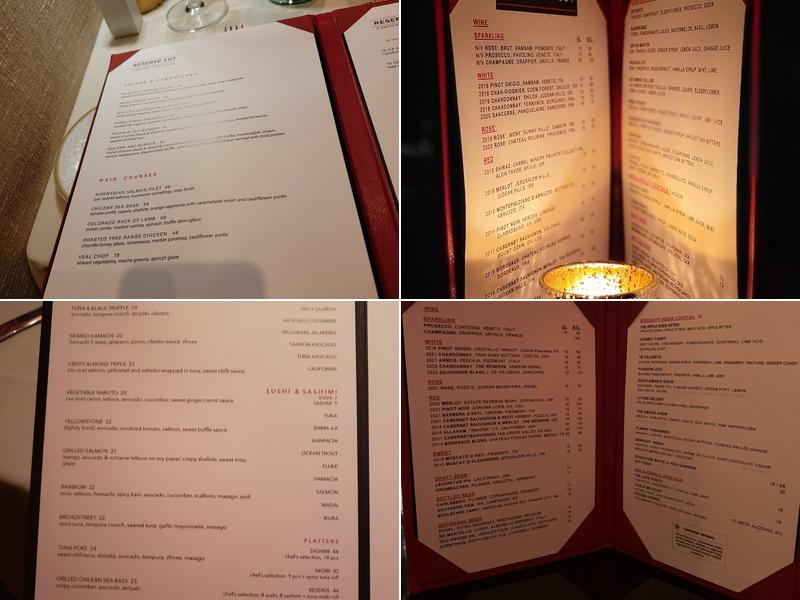 Reserve Cut Menu