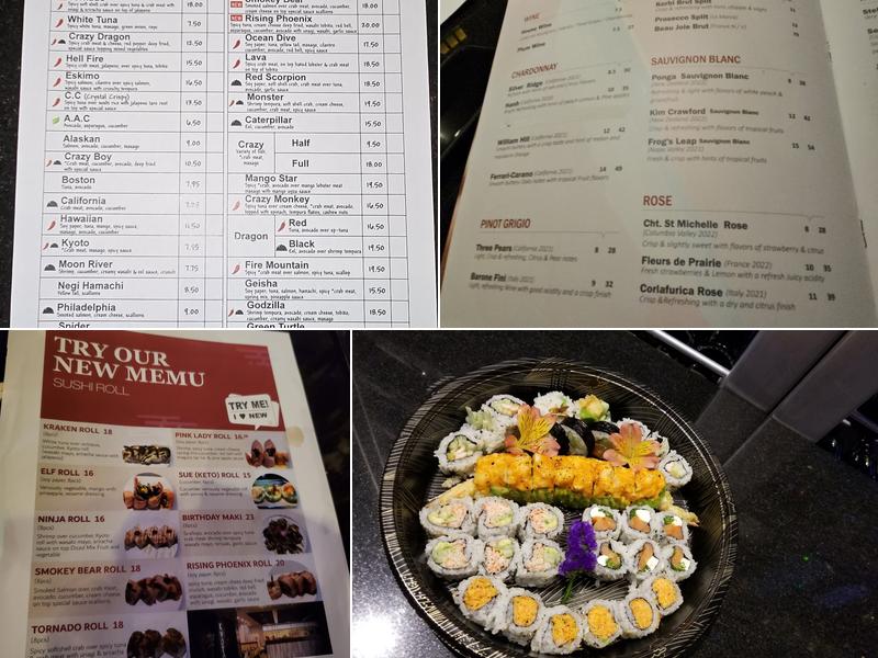 Kyoto Japanese Restaurant Menu