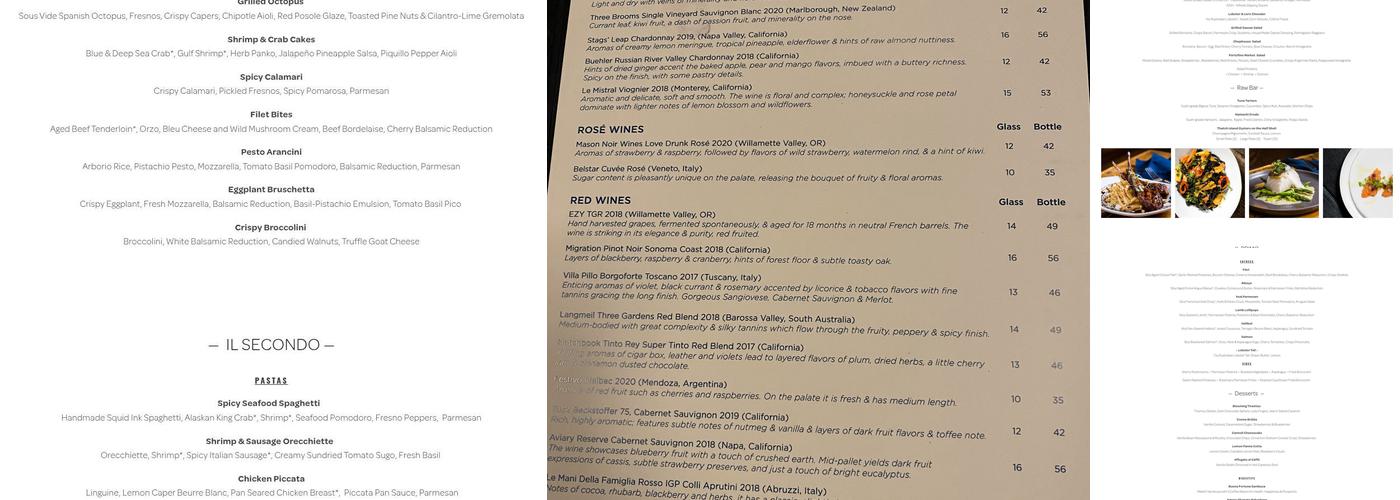 VELE Menu