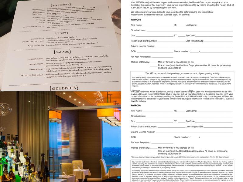 Ruthie's Steaks & Seafood Menu