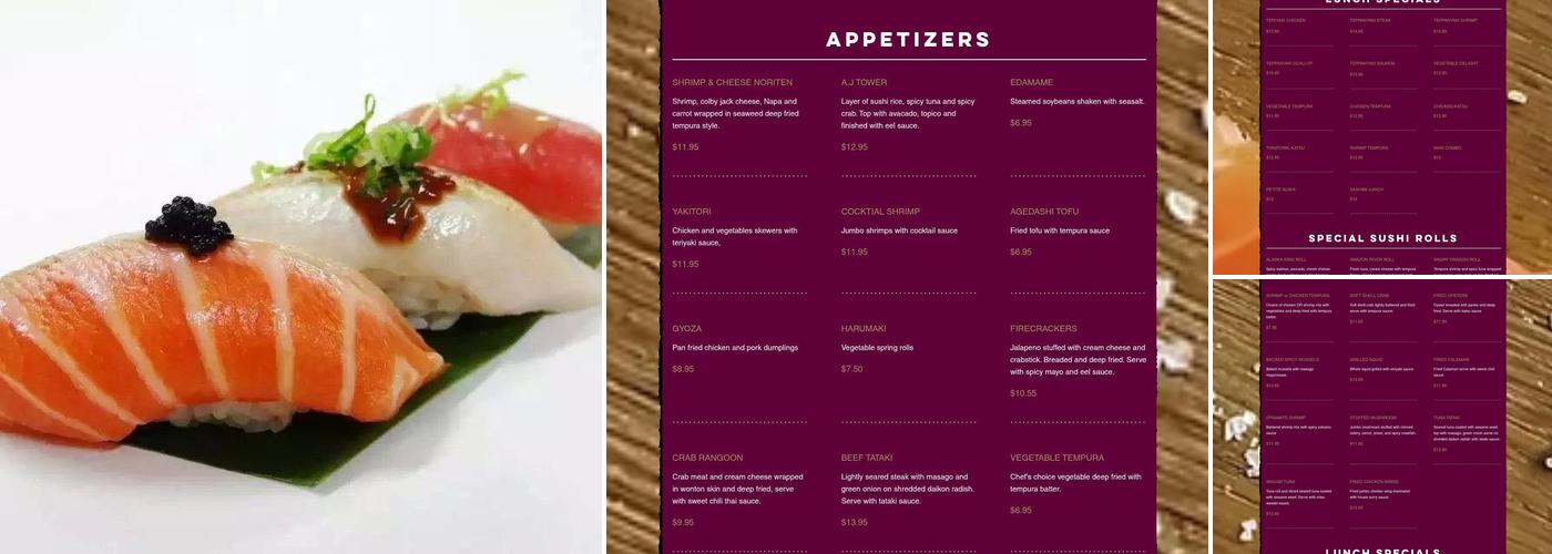 Tekka Japanese Grill & Sushi Lexington KY Menu