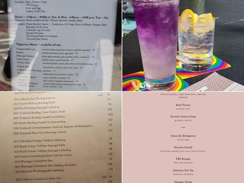 The Butcher Shop Menu