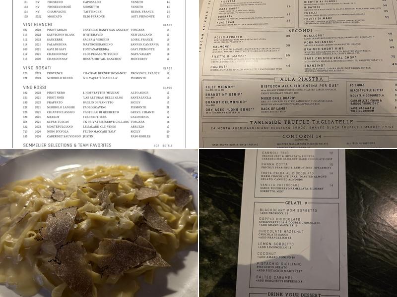 Tuscan Kitchen Seaport Menu