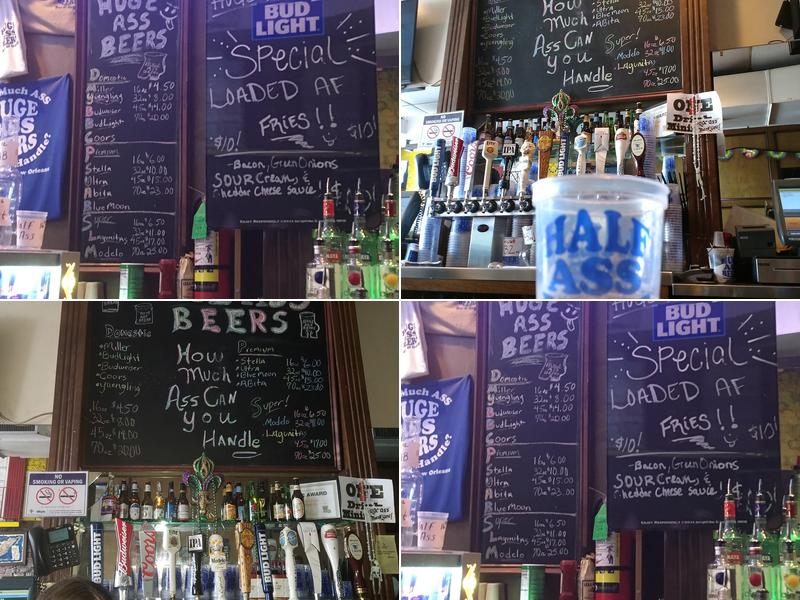 Huge Ass Beers Menu