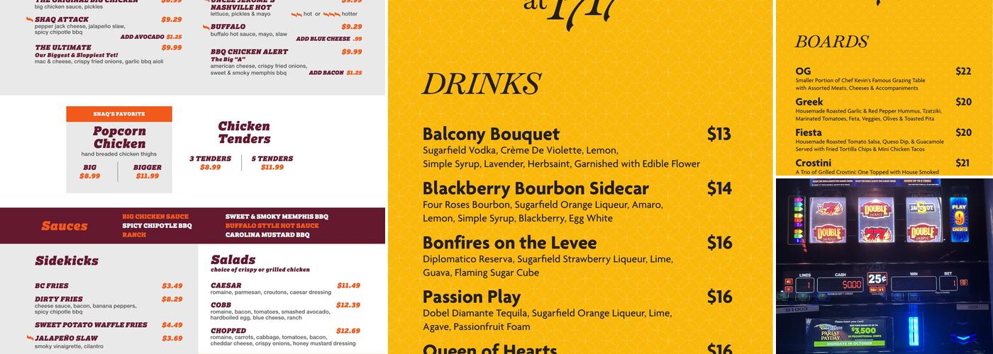 The Queen Baton Rouge Menu