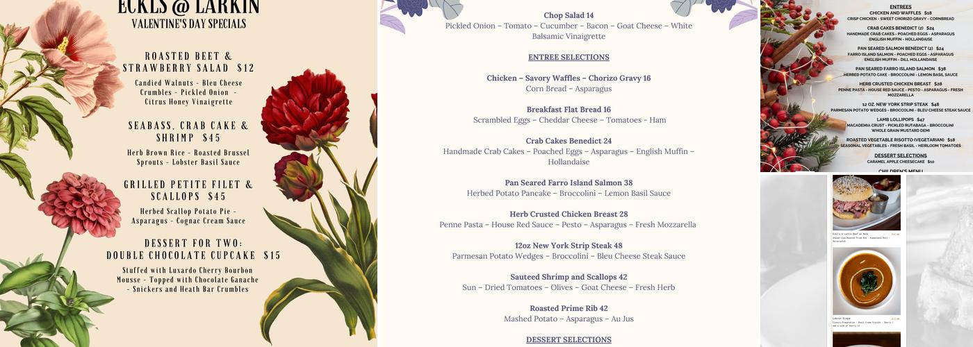 Eckl's Menu