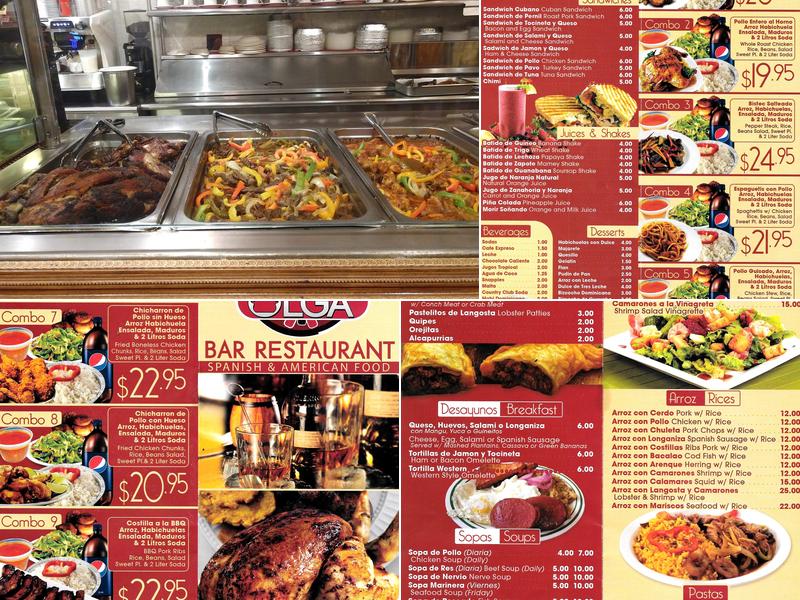 El Sazon De Olga Menu