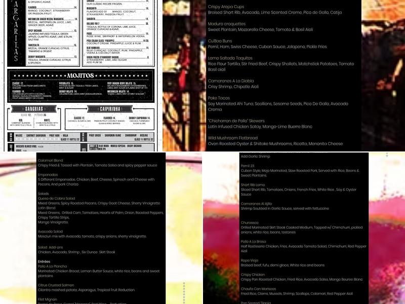 Blend Astoria Menu