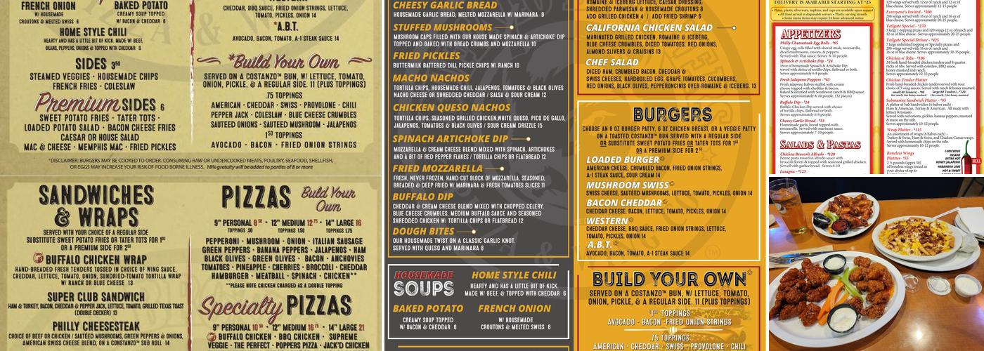 Buffalo Brothers Pizza & Wing Co. Menu