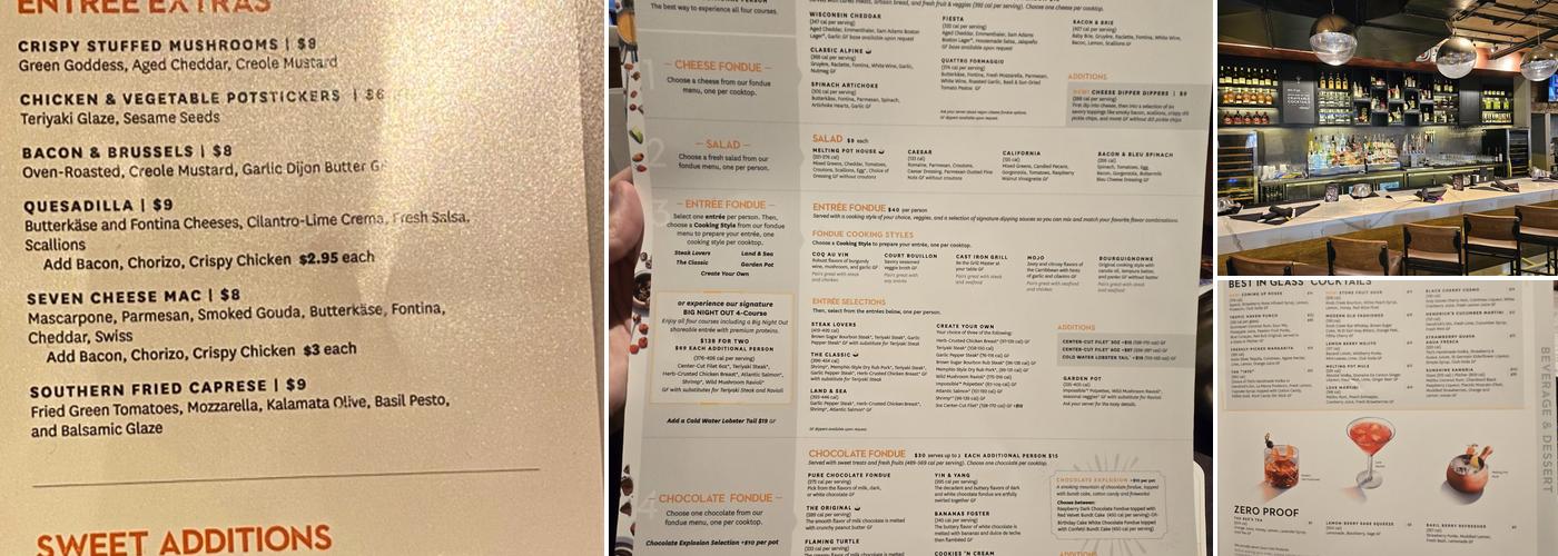 The Melting Pot Menu