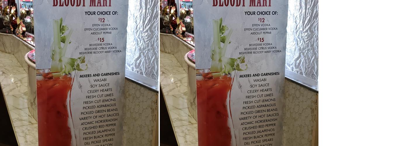 Ice Bar Menu