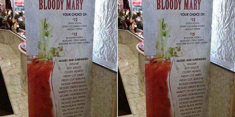 Ice Bar Menu