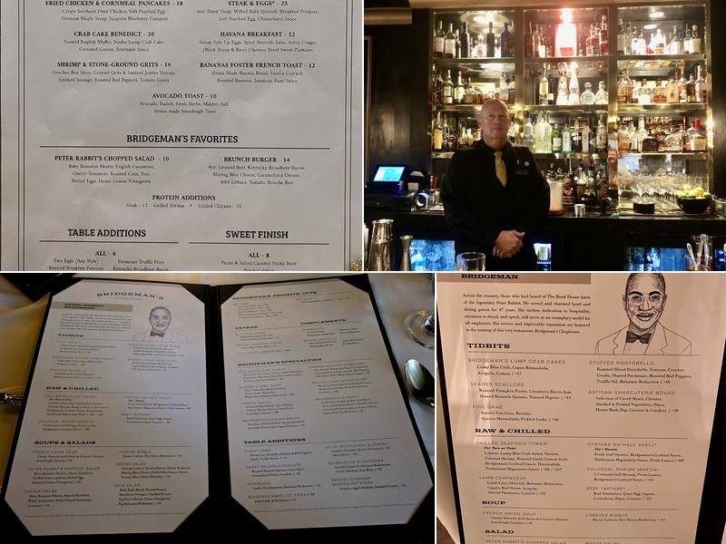 Bridgeman's Chophouse Menu