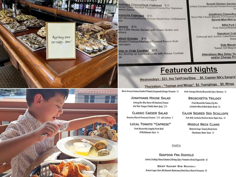 Jonathans Restaurant Menu