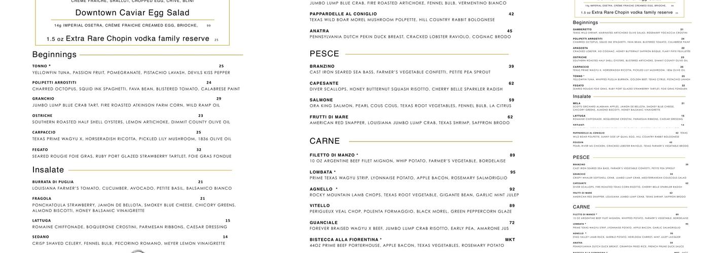 Potente Menu