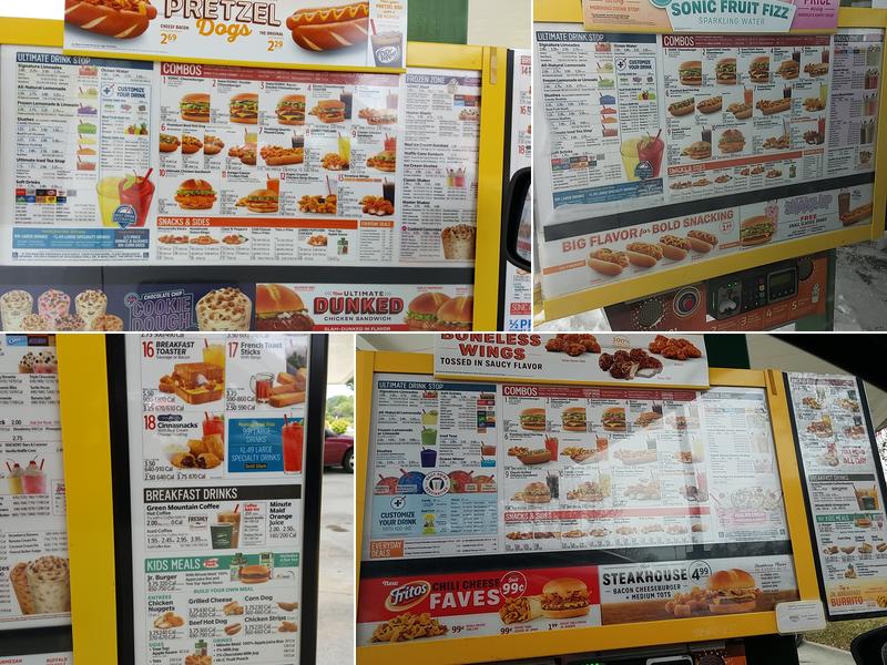 Sonic Drive-In Menu