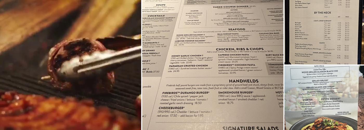 Firebirds Wood Fired Grill Menu