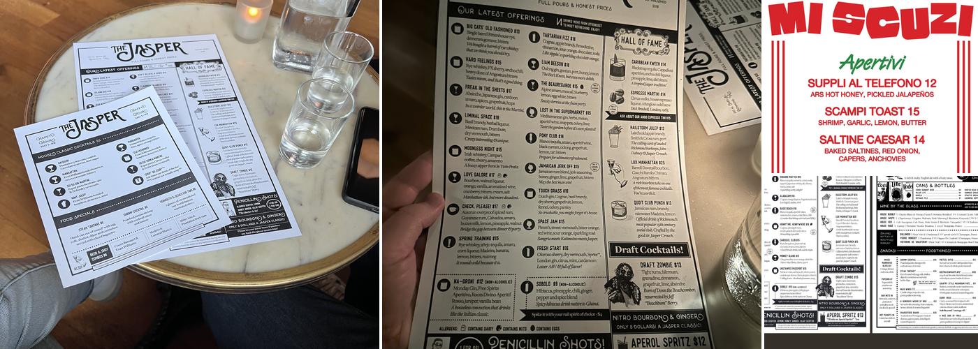 The Jasper Menu