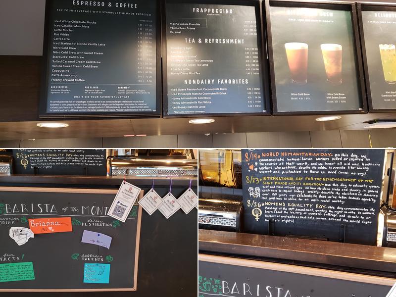 Starbucks Menu