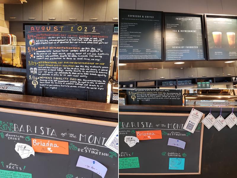 Starbucks Coffee Company Menu