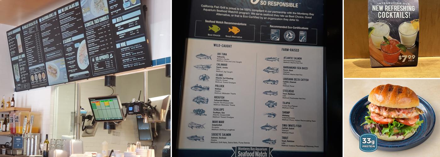 California Fish Grill Menu
