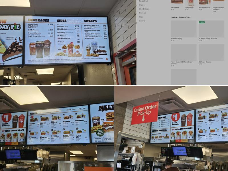 Burger King Menu