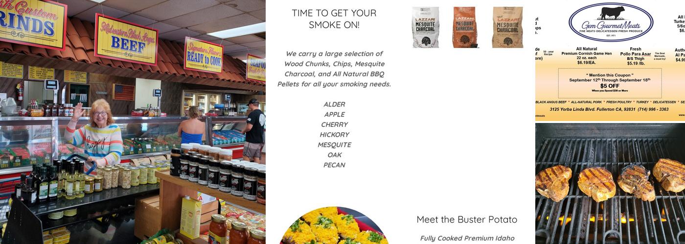 Gem Gourmet Meats Menu