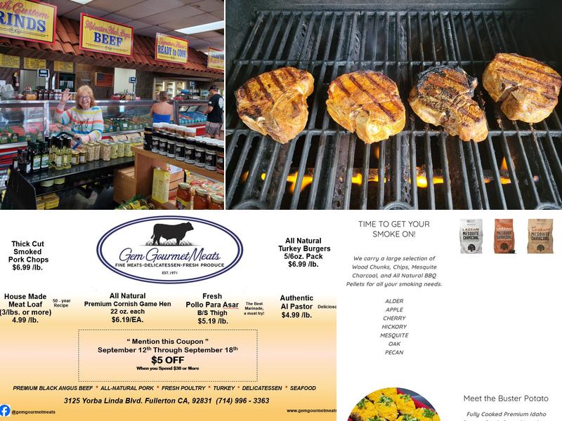 Gem Gourmet Meats Menu