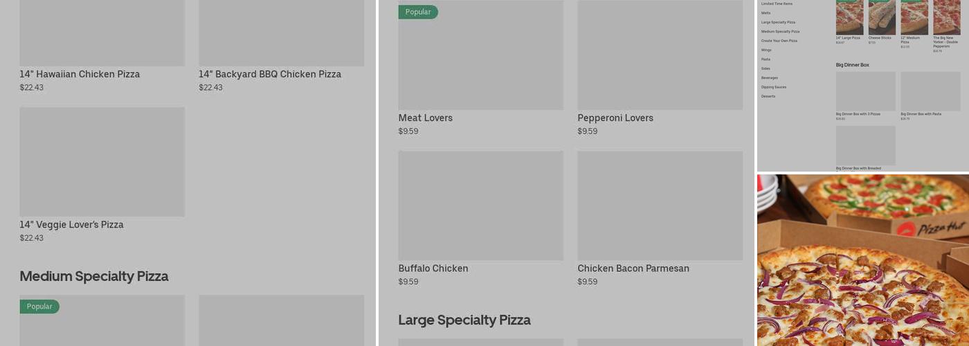 Pizza Hut Menu