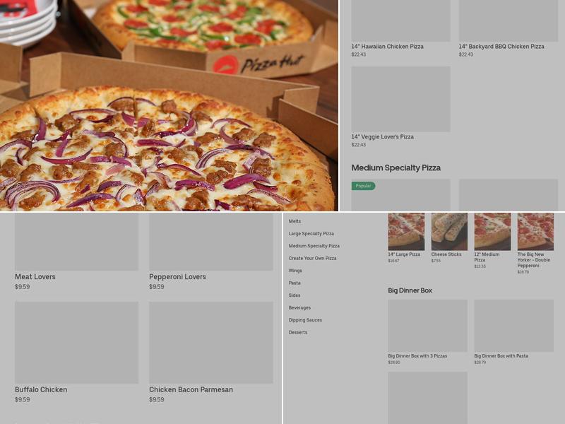 Pizza Hut Menu
