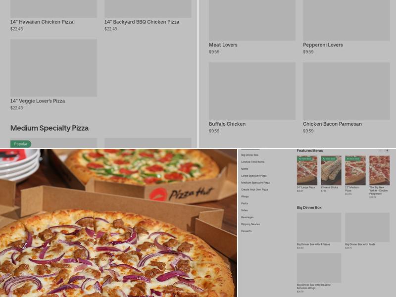 Pizza Hut Menu