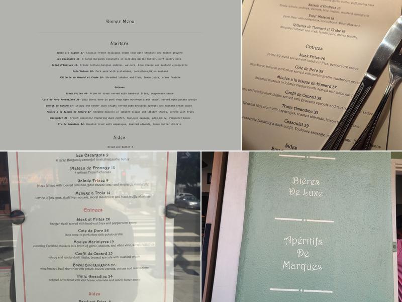La Bonne Table Menu