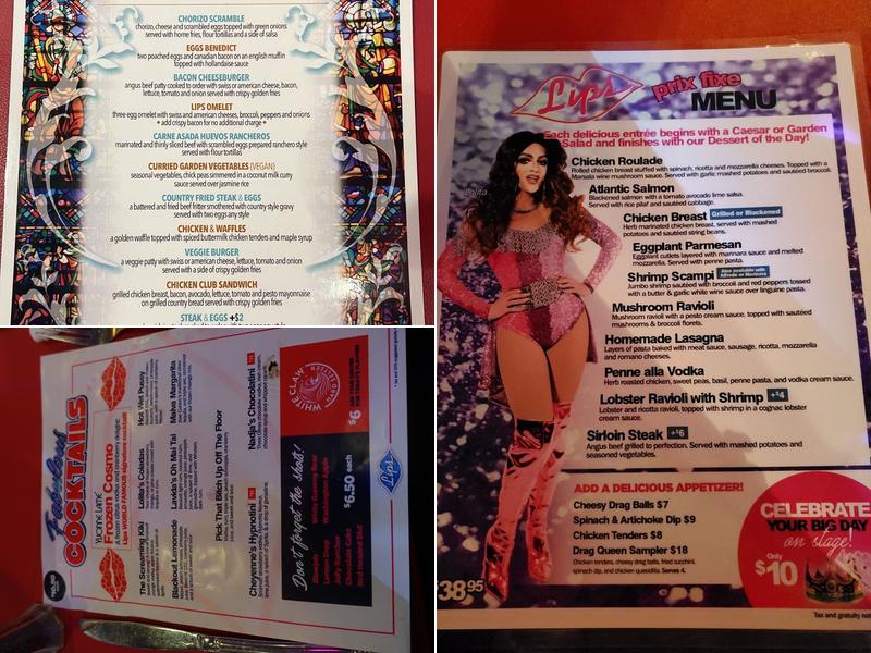 Lips Restaurant Menu