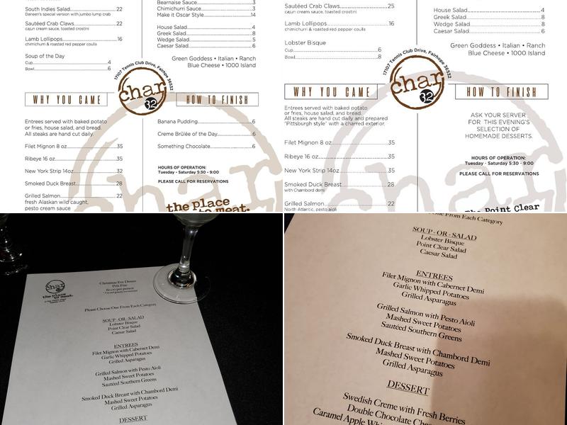 Char 32 Menu