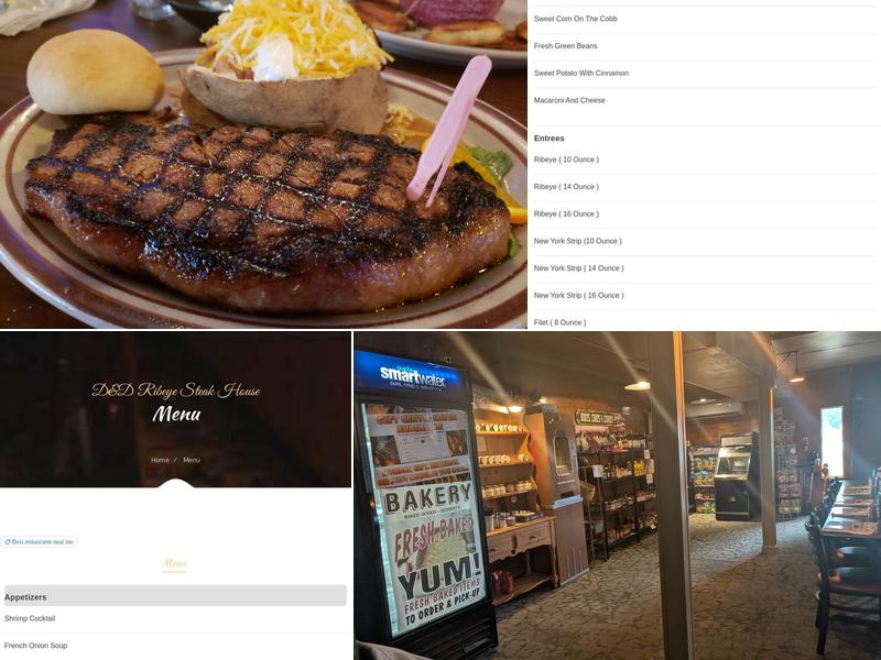 D&D Ribeye Steak House Menu
