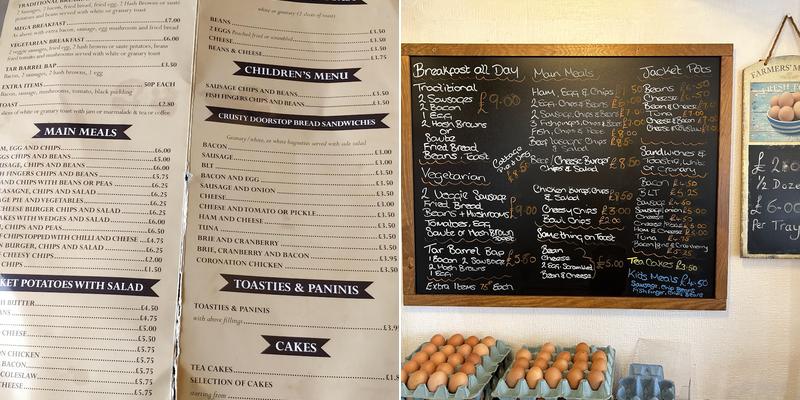 The Baytree Cafe Menu